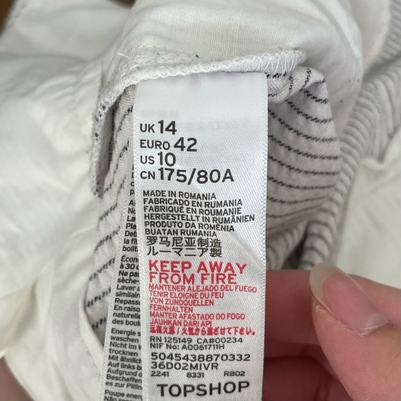 Topshop Stripe Peg Trousers - Picture 6 of 7